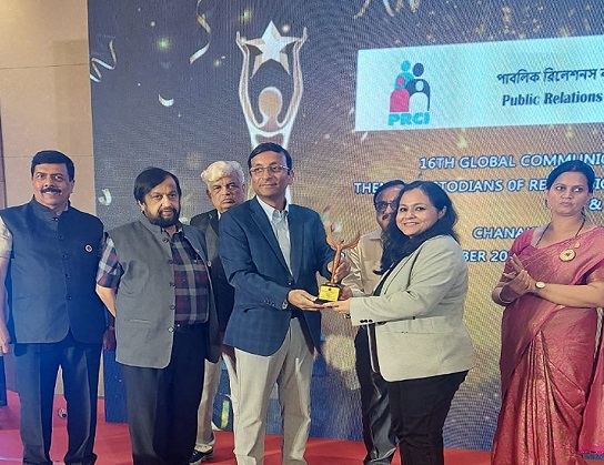 RailTel received Bronze award in Best CSR communication campaign