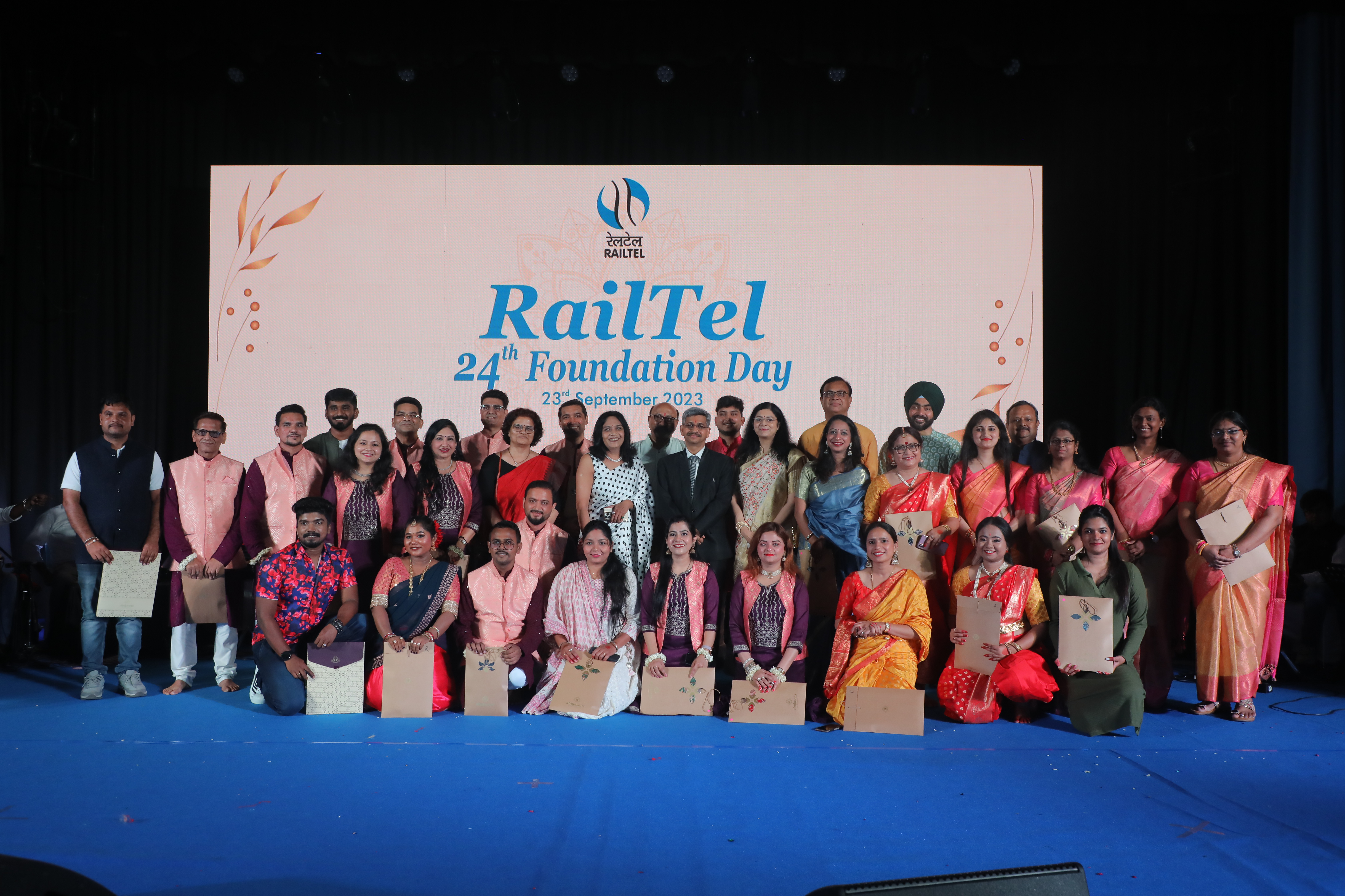 Celebrating RailTel 24th Foundation Day